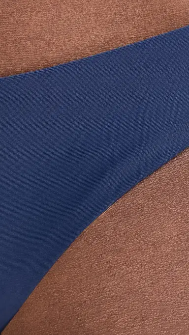 PQ Swim Basic Ruched Bikini Bottoms Navy S | Thumbnail 5