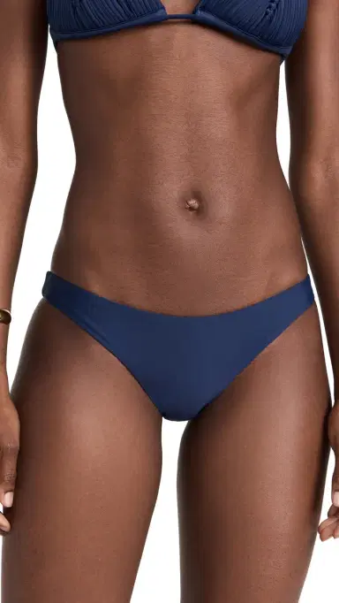 PQ Swim Basic Ruched Bikini Bottoms Navy S | Thumbnail 6