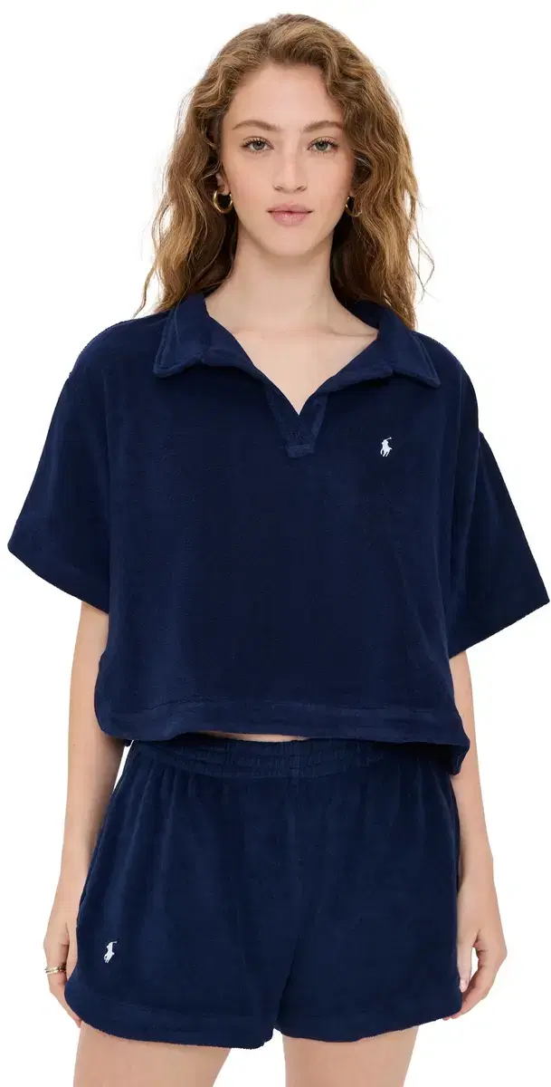 Terry Collar hirt & hort et Navy