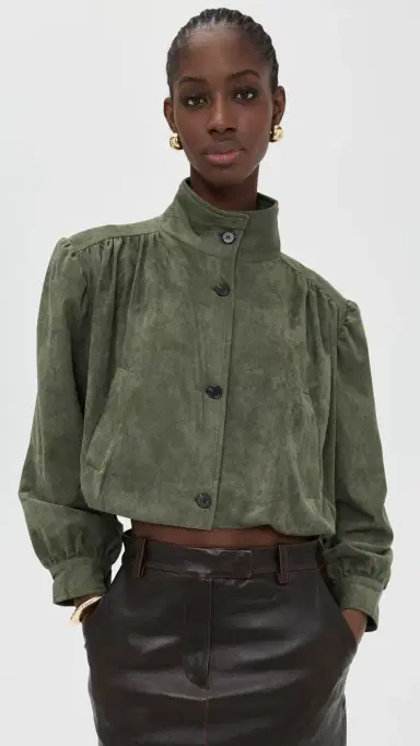 Lioness Luminous Faux Suede Jacket Safari | Thumbnail 2