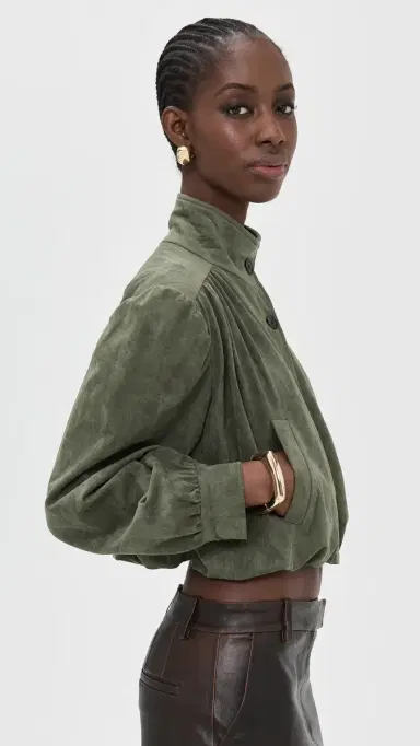Lioness Luminous Faux Suede Jacket Safari | Thumbnail 4