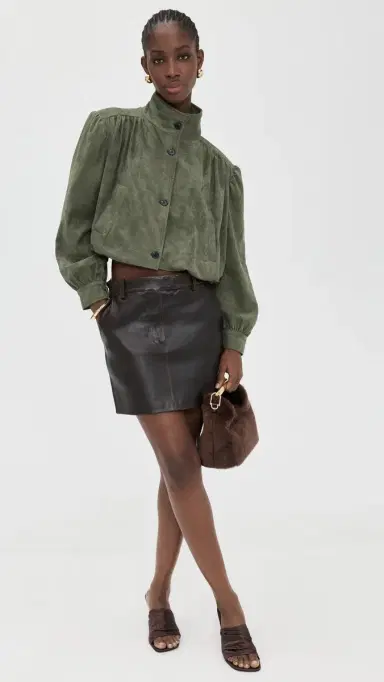 Lioness Luminous Faux Suede Jacket Safari | Thumbnail 5