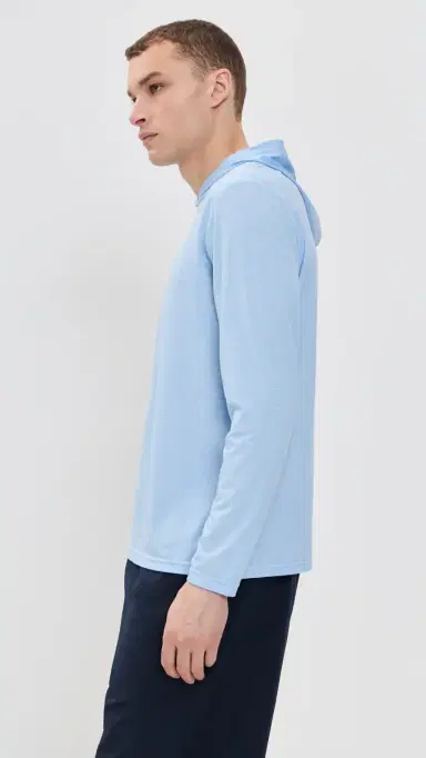 Fair Harbor The Seabreeze Hoodie Blue Glow L | Thumbnail 4
