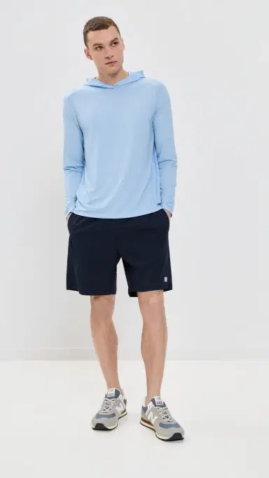 Fair Harbor The Seabreeze Hoodie Blue Glow L | Thumbnail 5