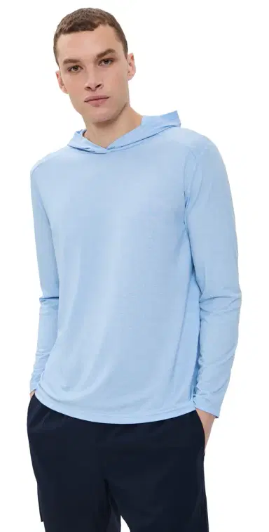 Fair Harbor The Seabreeze Hoodie Blue Glow L | Thumbnail 1