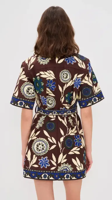 ALÉMAIS Jasper Mini Dress Chocolate | Thumbnail 3
