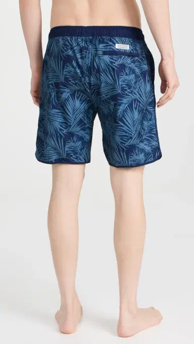 Fair Harbor The Anchor Swim Trunks 8 Grey Floral S | Thumbnail 3