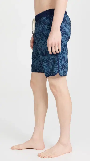 Fair Harbor The Anchor Swim Trunks 8 Grey Floral S | Thumbnail 4