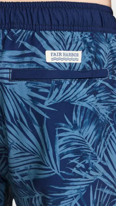 Fair Harbor The Anchor Swim Trunks 8 Grey Floral S | Thumbnail 6