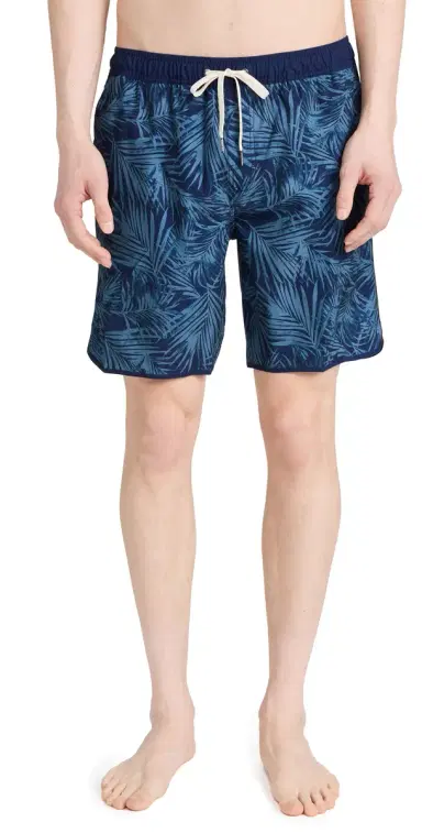 Fair Harbor The Anchor Swim Trunks 8 Grey Floral S | Thumbnail 1