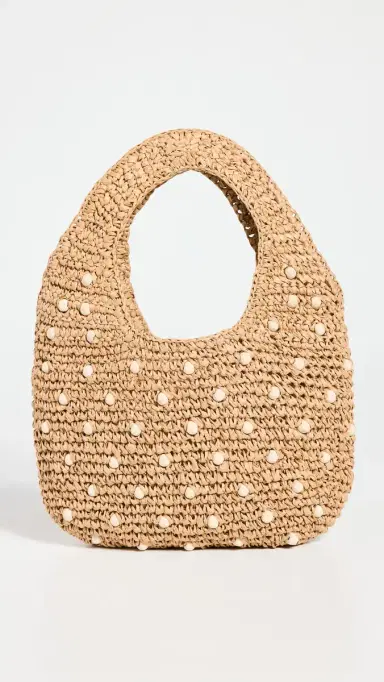 Madewell Micro Straw Beaded Bag Natural One Size | Thumbnail 2