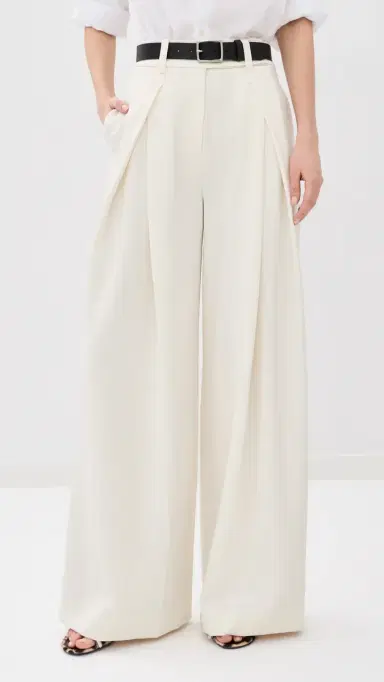 Favorite Daughter Pleats For Days Pants Ivory 6 | Thumbnail 2