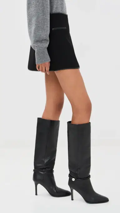 SIMKHAI Sheridan Mini Skirt Black | Thumbnail 4