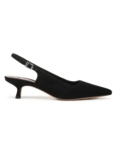 Vince Women's Sabra 45MM Suede Slingback Pumps - Black - Size 11 | Thumbnail 1 Vince Women's Sabra 45MM Suede Slingback Pumps - Black - Size 11 | Thumbnail 1