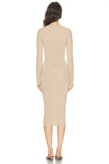 Acne Studios Kred Thin Rib Dress | Thumbnail 3