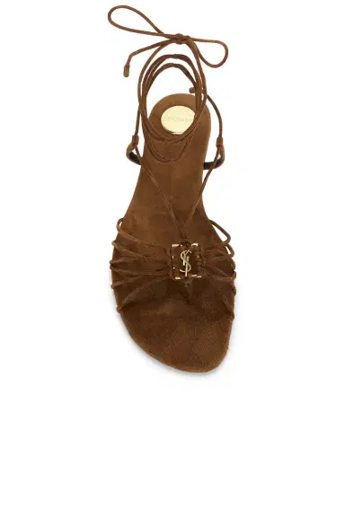 Saint Laurent Babylone Flat Sandal | Thumbnail 4 Saint Laurent Babylone Flat Sandal | Thumbnail 4