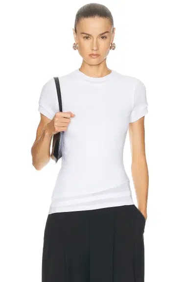 Alexander Wang Layered Short Sleeve Top | Thumbnail 1 Alexander Wang Layered Short Sleeve Top | Thumbnail 1