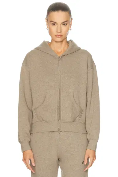 Fear of God Essentials Classic Full Zip Fleece Hoodie | Thumbnail 2