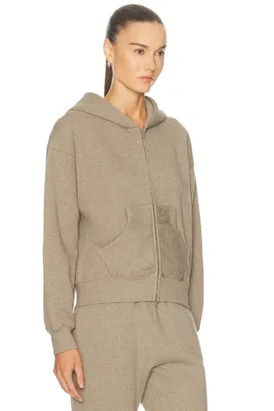 Fear of God Essentials Classic Full Zip Fleece Hoodie | Thumbnail 3