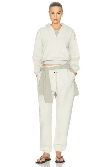 Fear of God Essentials Signature Classic Half Zip Fleece Hoodie | Thumbnail 4