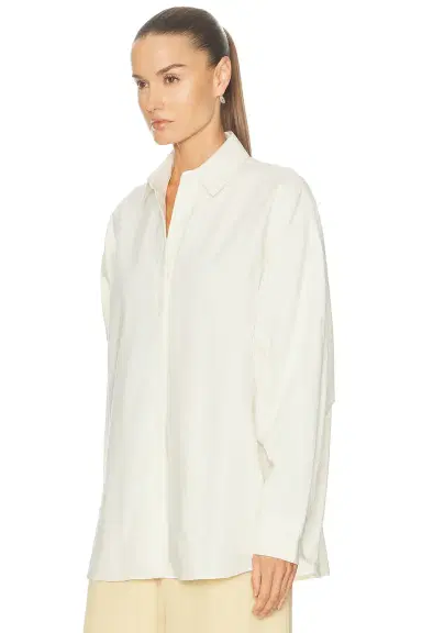 Fear of God Essentials Signature Button Up Brushed Oxford Shirt | Thumbnail 2