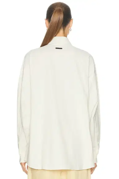 Fear of God Essentials Signature Button Up Brushed Oxford Shirt | Thumbnail 3