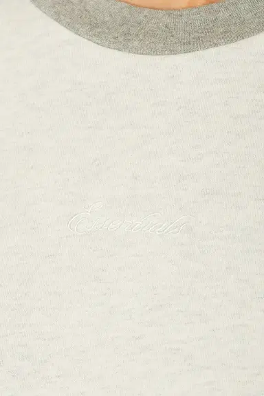 Fear of God Essentials Signature Classic Fit Baseball Jersey Tee | Thumbnail 5