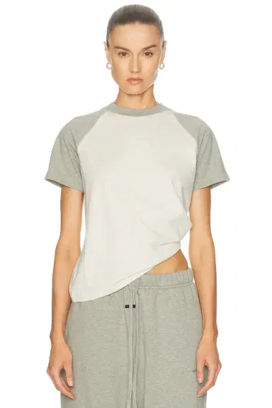 Fear of God Essentials Signature Classic Fit Baseball Jersey Tee | Thumbnail 1