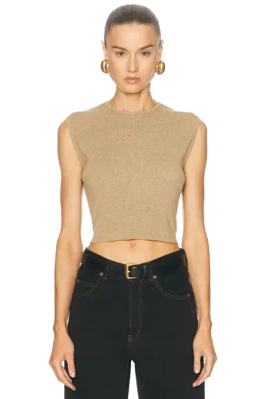 Fear of God Essentials Signature Rib Knit Cropped Rib Top | Thumbnail 1