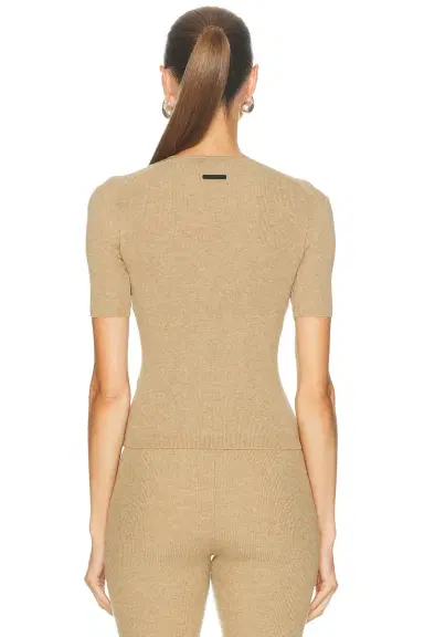 Fear of God Essentials Signature Rib Knit Fitted Short Sleeve Rib Tee | Thumbnail 3