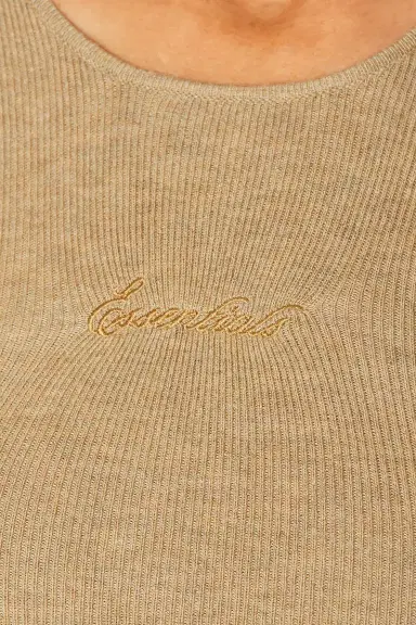 Fear of God Essentials Signature Rib Knit Fitted Short Sleeve Rib Tee | Thumbnail 5