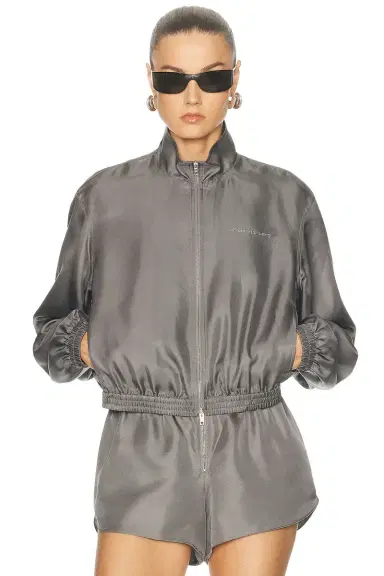 Alexander Wang Cropped Track Jacket | Thumbnail 1 Alexander Wang Cropped Track Jacket | Thumbnail 1