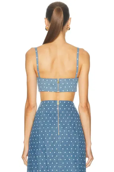 Carolina Herrera Cropped Bustier Top | Thumbnail 3