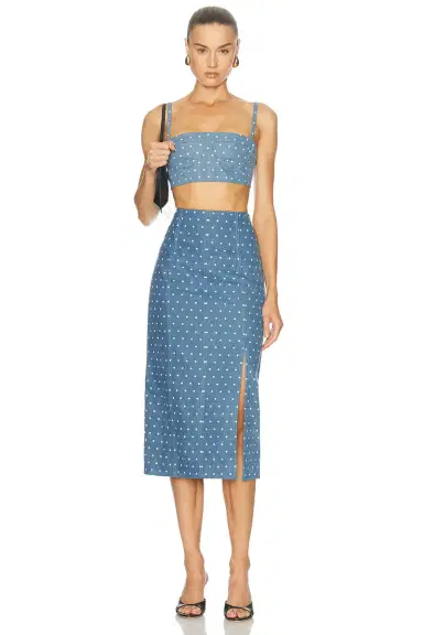 Carolina Herrera Cropped Bustier Top | Thumbnail 4
