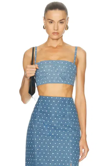 Carolina Herrera Cropped Bustier Top | Thumbnail 1