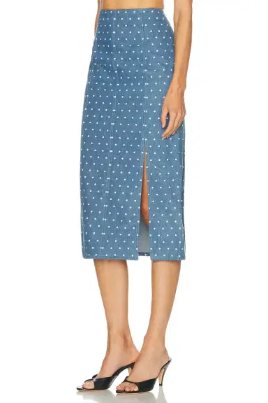 Carolina Herrera High Waisted Midi Skirt | Thumbnail 3