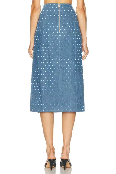 Carolina Herrera High Waisted Midi Skirt | Thumbnail 4