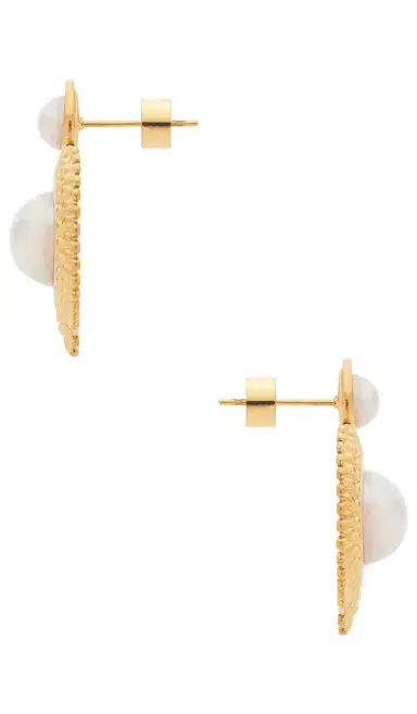 Galley Los Angeles Dahlia Pearl Earrings | Thumbnail 2