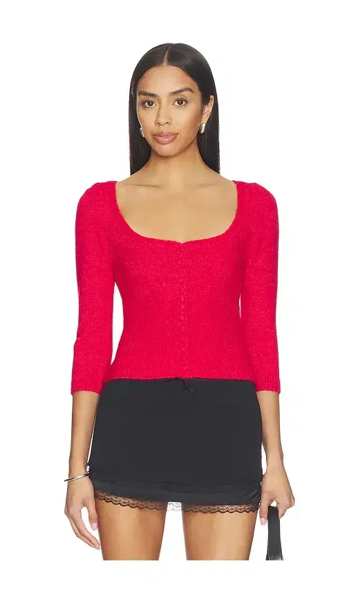 GUIZIO Rocie Sweetheart Cardigan