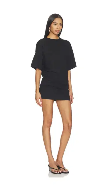 ENZA COSTA Short Sleeve Supima Curve Mini Dress | Thumbnail 2