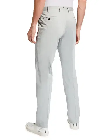 PT Torino Men 's Solid Satin Chino Pants | Thumbnail 2