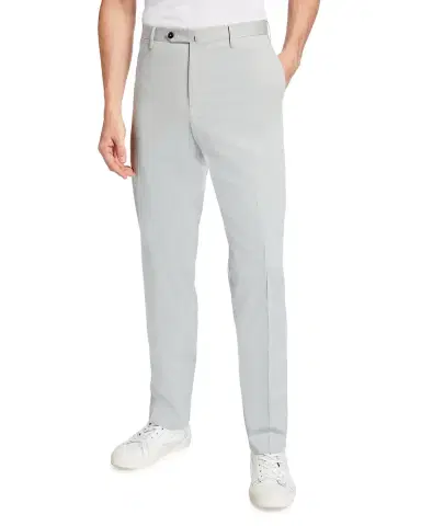 PT Torino Men 's Solid Satin Chino Pants | Thumbnail 1