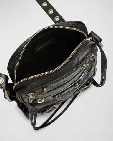 Balenciaga Men's Le Cagole Leather Crossbody Bag | Thumbnail 3