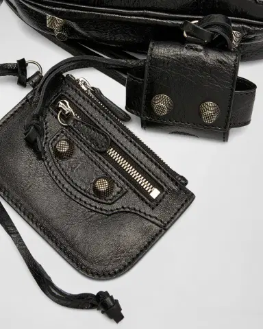 Balenciaga Men's Le Cagole Leather Crossbody Bag | Thumbnail 5