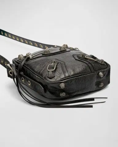 Balenciaga Men's Le Cagole Leather Crossbody Bag | Thumbnail 7