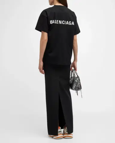 Balenciaga Logo Print Vintage Jersey Shirt | Thumbnail 4