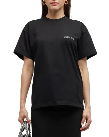 Balenciaga Logo Print Vintage Jersey Shirt | Thumbnail 1