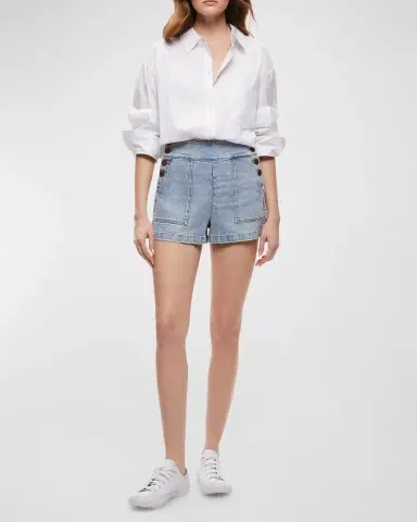 Alice + Olivia Donald Jean Shorts | Thumbnail 3