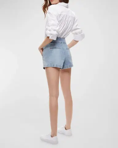 Alice + Olivia Donald Jean Shorts | Thumbnail 4