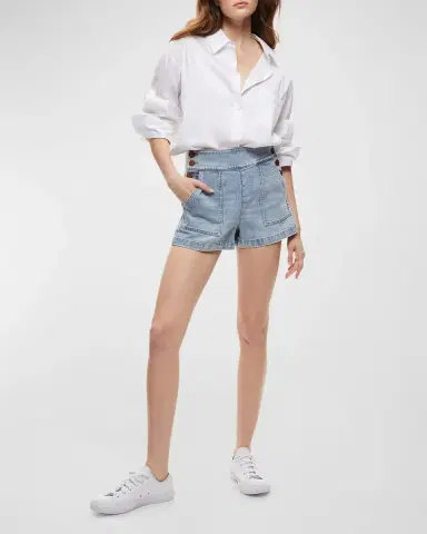 Alice + Olivia Donald Jean Shorts | Thumbnail 6
